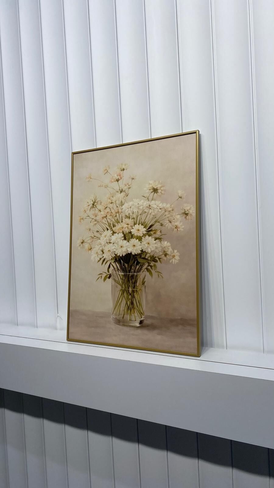 Dijital Baskılı Metal Çerçeveli Camlı Tekli Tablo -Kır Esintisi