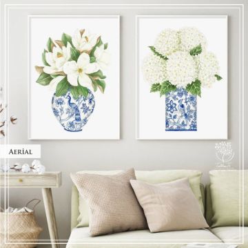 Aerial2 İkili Set Tablo Gold - 50x70 CM