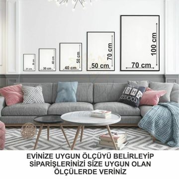 Aerial1 İkili Set Tablo Siyah - 30x40 CM