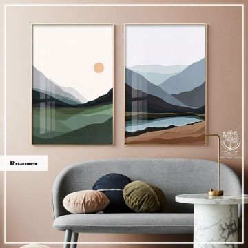 Roamer İkili Tablo Siyah - 30x40 CM