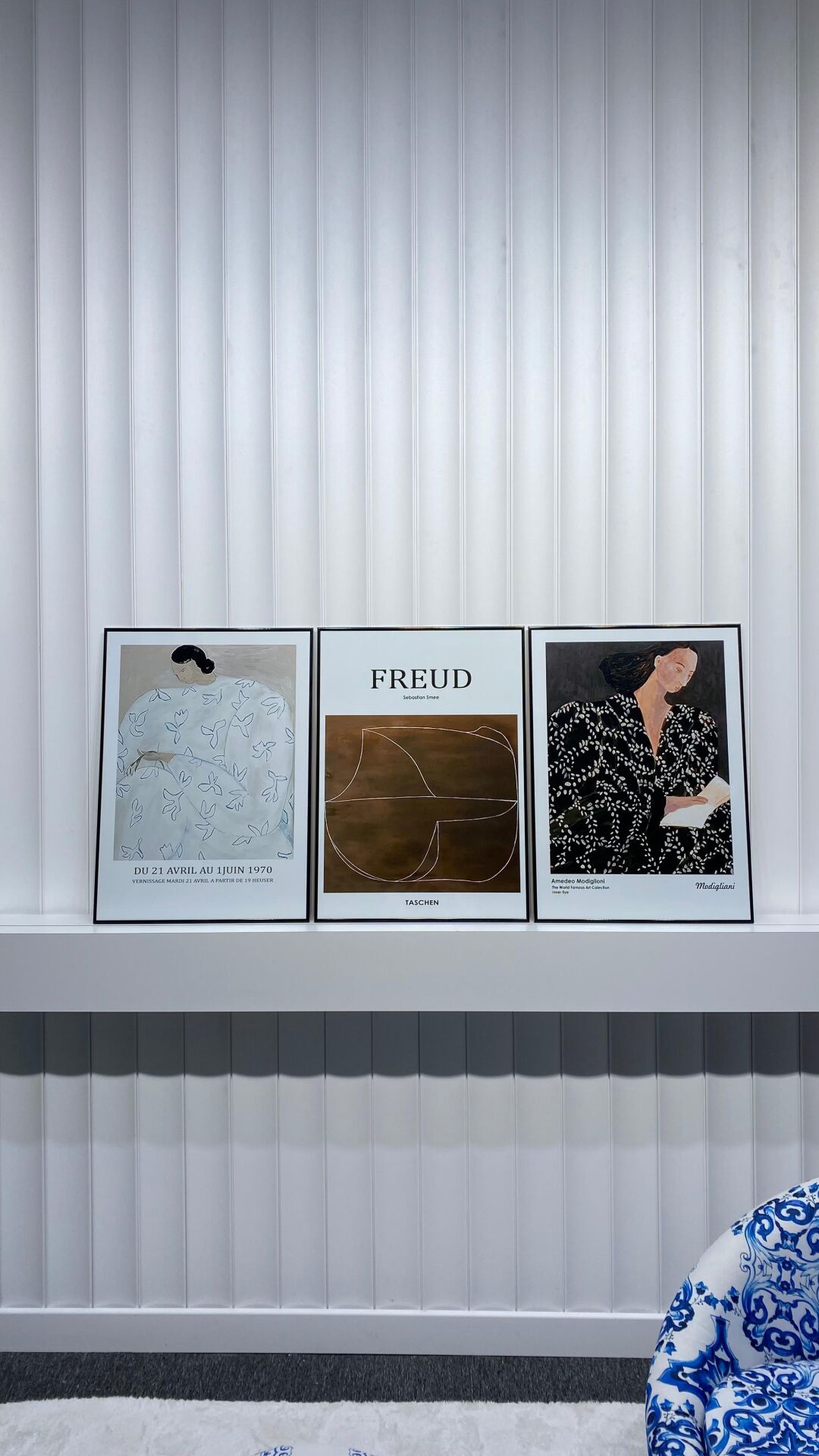 Metal Çerçeveli Camlı Düşünenler 3'lü Dekoratif Tablo