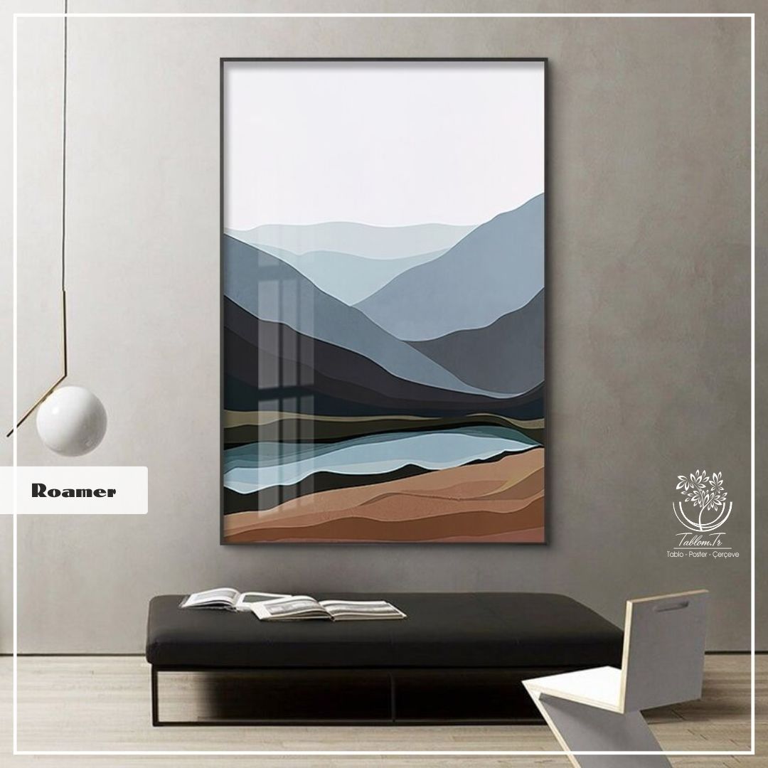 Roamer Tekli Tablo Siyah - 40x50 CM