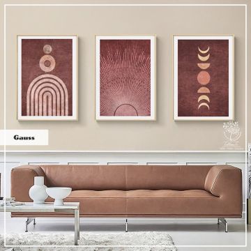 Gauss Üçlü Set Tablo Siyah - 70x100 CM
