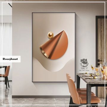 Roughnut Tekli Tablo Gümüş - 40x50 CM