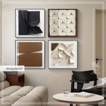 Analogist Dörtlü Set Tablo