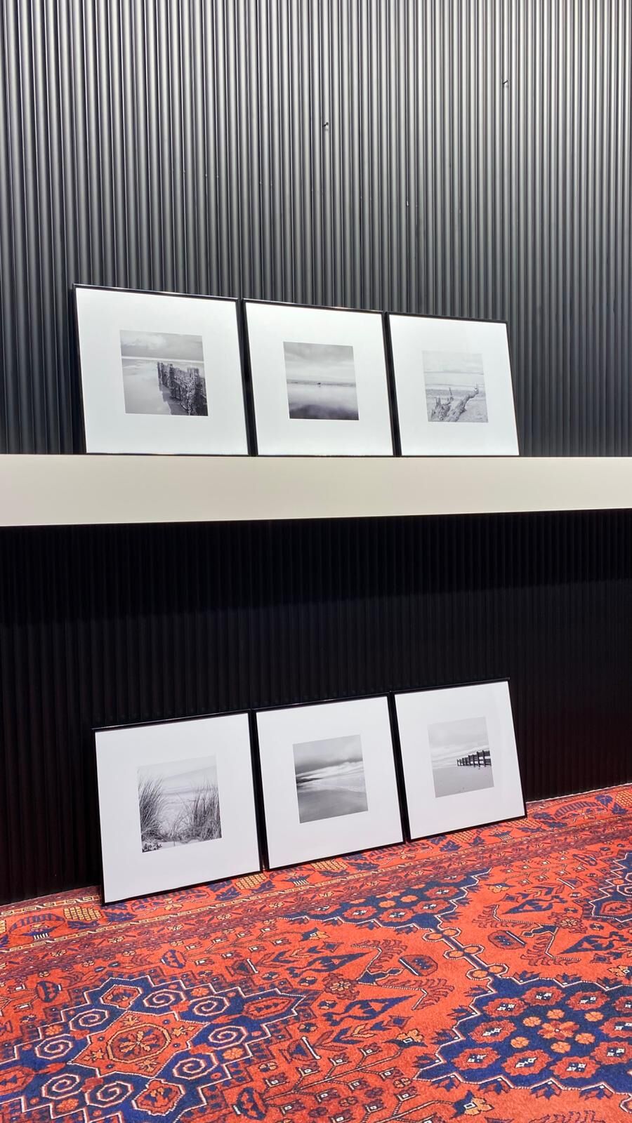 Metal Çerçeveli Camlı Rast 6'Li Dekoratif Tablo Seti