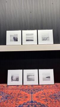 Metal Çerçeveli Camlı Rast 6'Li Dekoratif Tablo Seti