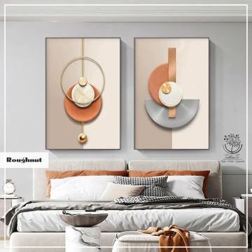 Roughnut İkili2 Tablo Gümüş - 70x100 CM