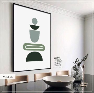 Mister Tekli Tablo Siyah - 21x30 CM