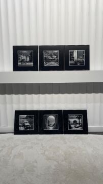 Metal Çerçeveli Camlı 6'Li Dekoratif Tablo Seti - Stillness