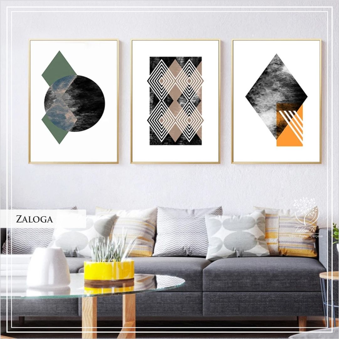 Zaloga Üçlü Set Tablo