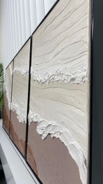 Morvella | El İşçiliği Dokulu Tablo Seti 50x70