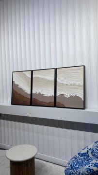 Morvella | El İşçiliği Dokulu Tablo Seti 50x70