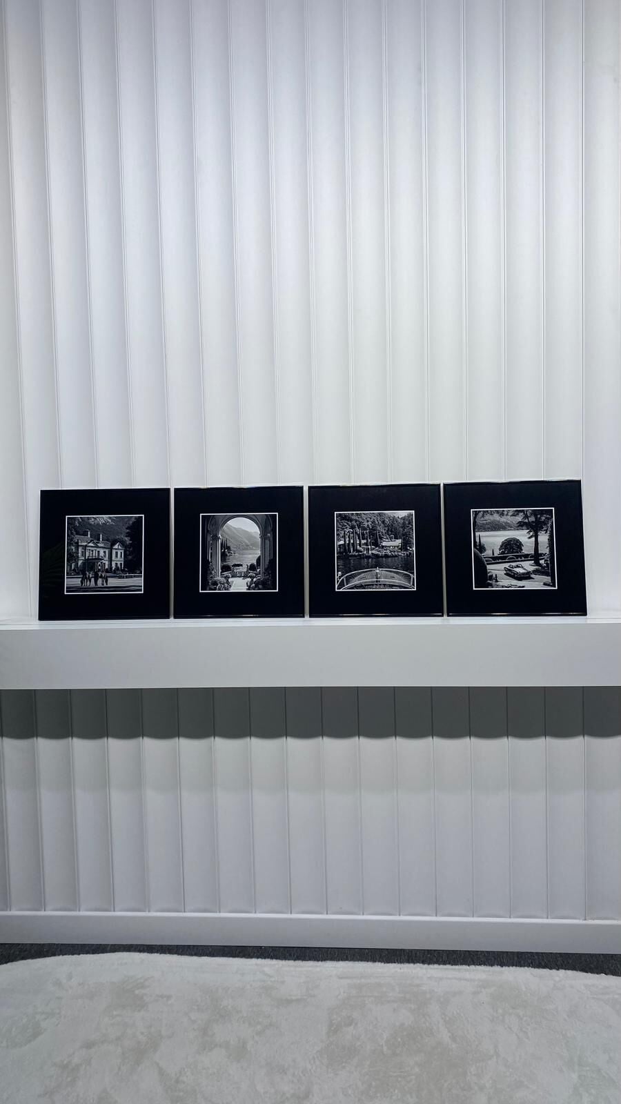 Metal Çerçeveli Camlı 4'lü Dekoratif Tablo Seti - Stillness