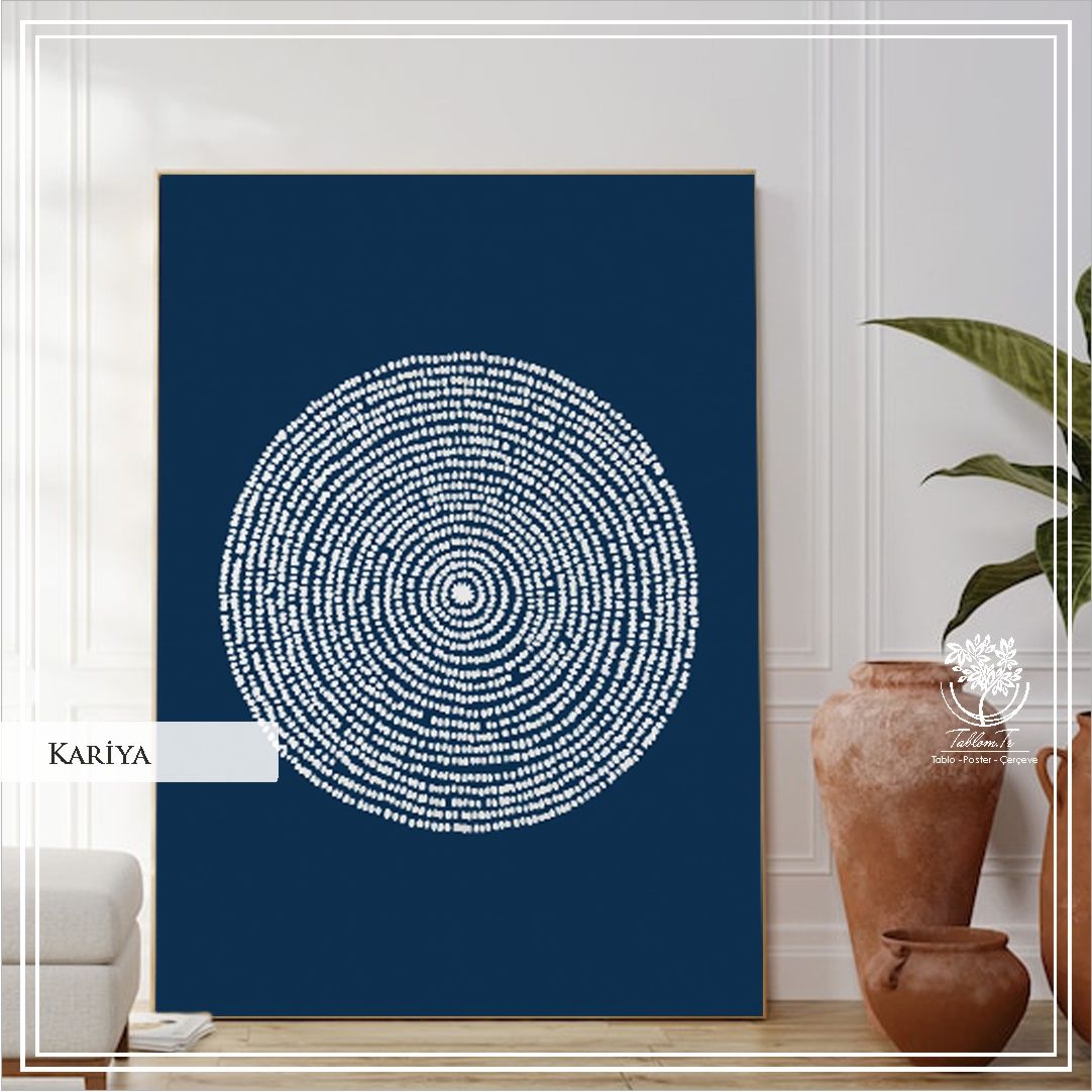 Metal Çerçeveli Camlı Kariya Dekoratif Tablo Gümüş - 30x40 CM - Tekli1