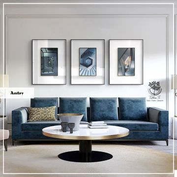 Antry Üçlü Tablo Beyaz - 21x30 CM