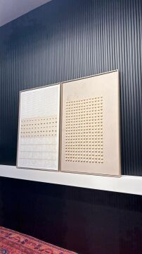 Geometrik Sessizlik - 80x120 Cm İkili Dokulu İthal Tablo
