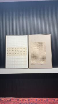 Geometrik Sessizlik - 80x120 Cm İkili Dokulu İthal Tablo