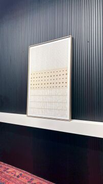 Geometrik Sessizlik Model 1 - 80x120 Cm Dokulu İthal Tablo