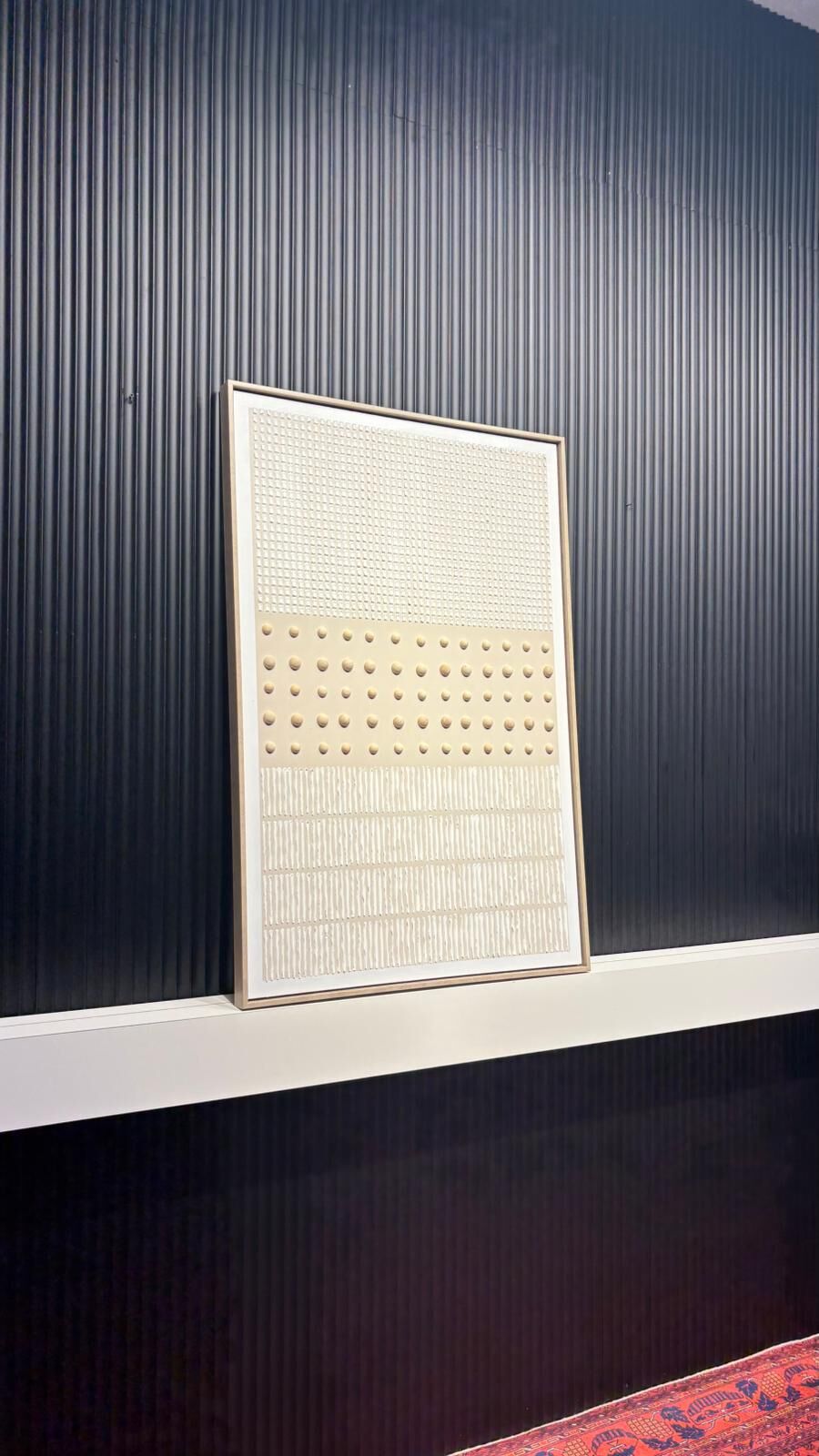 Geometrik Sessizlik Model 1 - 80x120 Cm Dokulu İthal Tablo