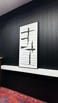 Yüzeyin Sırları - 80x160 Cm Dokulu İthal Tablo