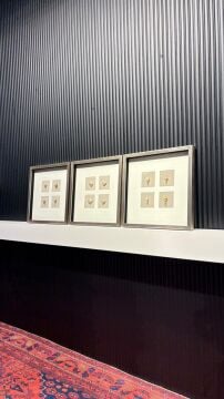 Element İzleri - 50x50 Cm Üçlü Dokulu İthal Tablo