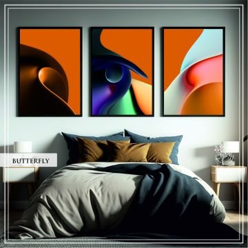Butterfly Üçlü Set Tablo