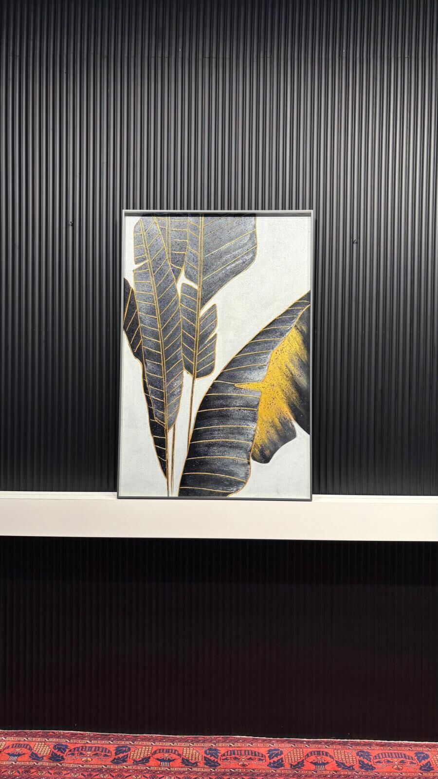 Altın Tropik - 80x120 Cm Dokulu İthal Tablo