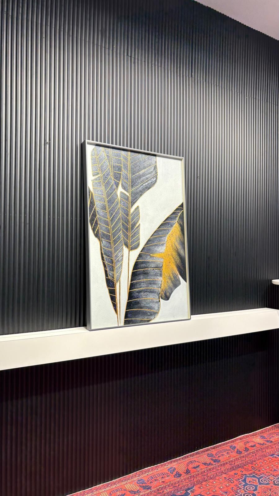 Altın Tropik - 80x120 Cm Dokulu İthal Tablo