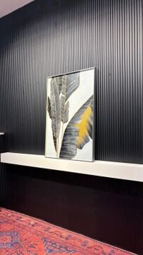 Altın Tropik - 80x120 Cm Dokulu İthal Tablo