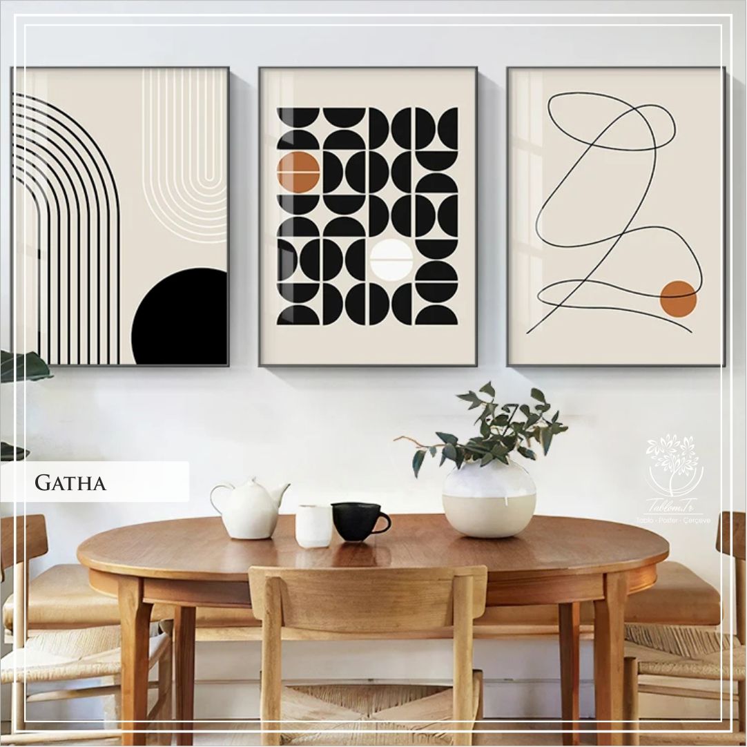 Gatha2 Üçlü Set Tablo