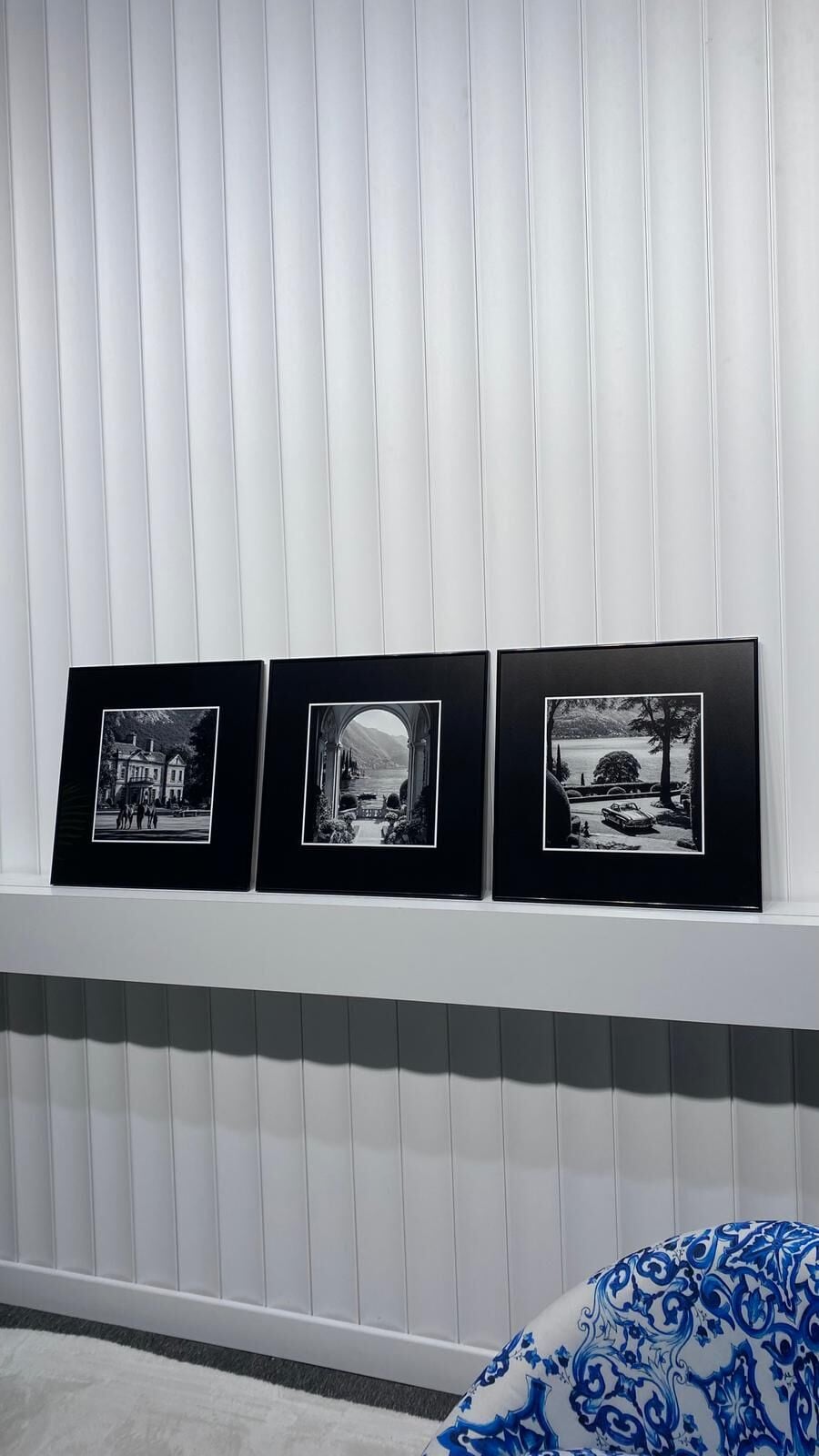 Metal Çerçeveli Camlı 3'lü Dekoratif Tablo Seti - Stillness