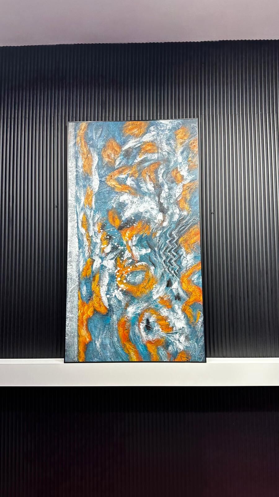 Aurora Flames - 100x180 Cm Dokulu İthal Tablo