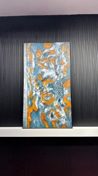 Aurora Flames - 100x180 Cm Dokulu İthal Tablo