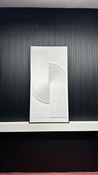 Linear Flow - 80x160 Cm Dokulu İthal Tablo