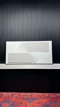 Linear Flow - 80x160 Cm Dokulu İthal Tablo
