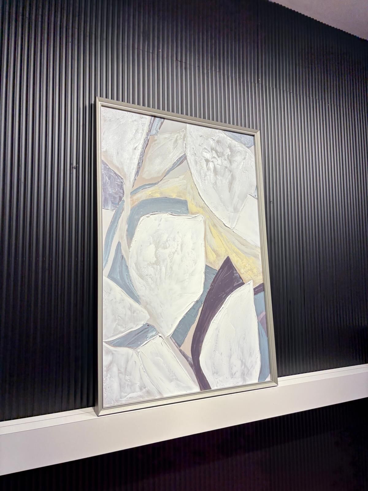 Soyut Bahar - 100x150 Cm Dokulu İthal Tablo