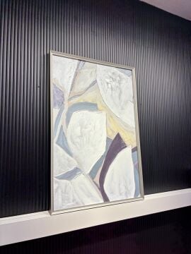 Soyut Bahar - 100x150 Cm Dokulu İthal Tablo