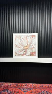 Çiçek Düşü - 100x100 Cm Dokulu İthal Tablo