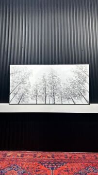 Kış Sessizliği - 80x160 Cm Dokulu İthal Tablo
