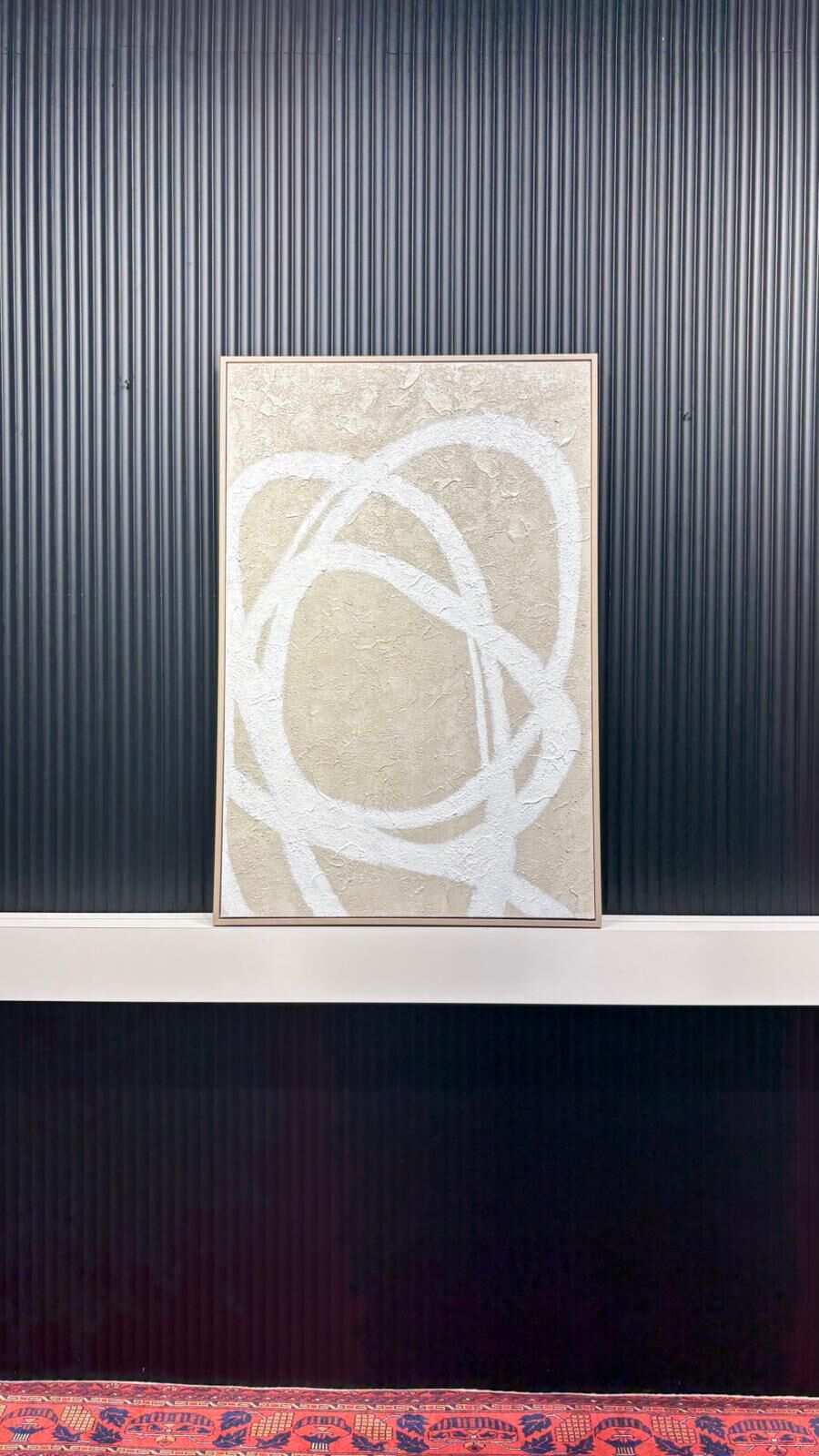 Sonsuzluk Çizgileri - 80x120 Cm Dokulu İthal Tablo