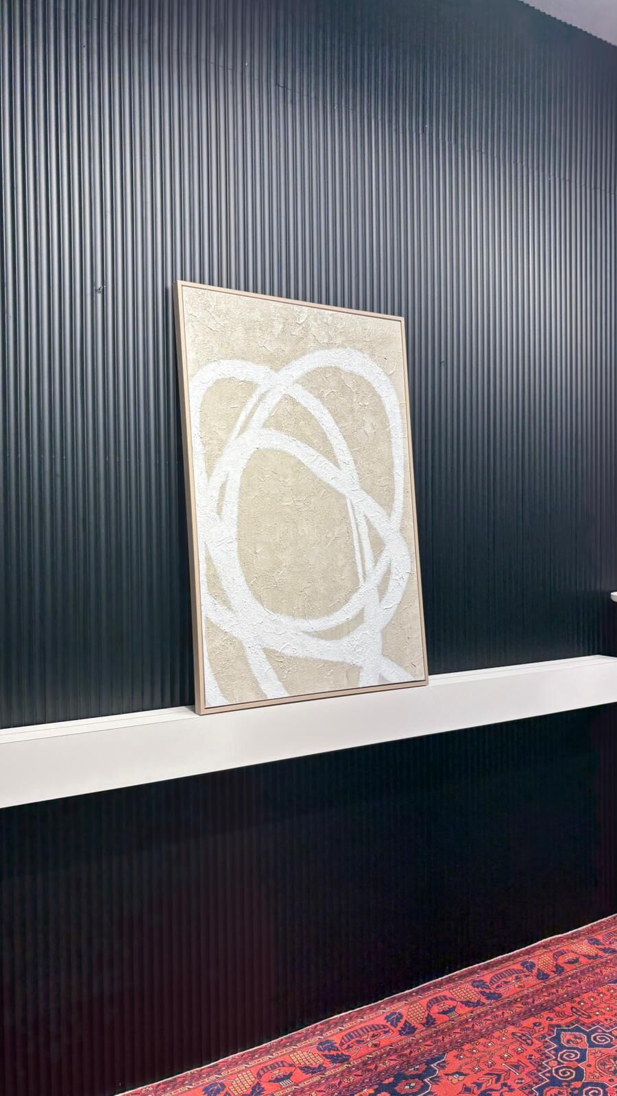 Sonsuzluk Çizgileri - 80x120 Cm Dokulu İthal Tablo