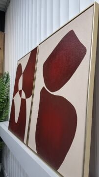 Bordenza | El İşçiliği Dokulu Tablo 70x100 İkili