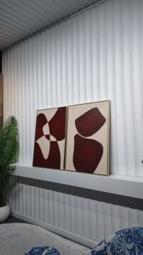 Bordenza | El İşçiliği Dokulu Tablo 70x100 İkili