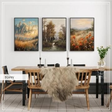 Poppy Üçlü Set Tablo