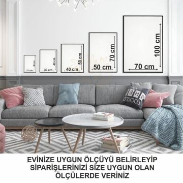 Inkgraphy2 Üçlü Set Tablo Gold - 50x70 CM