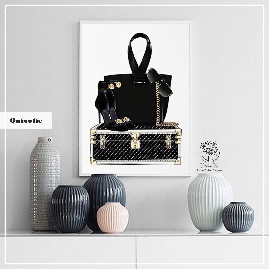 Quixotic Tekli Tablo Siyah - 50x70 CM