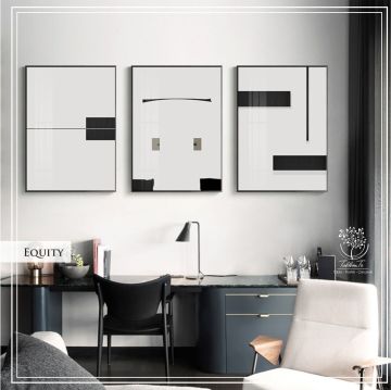Equity Üçlü Set Tablo Gümüş - 70x100 CM