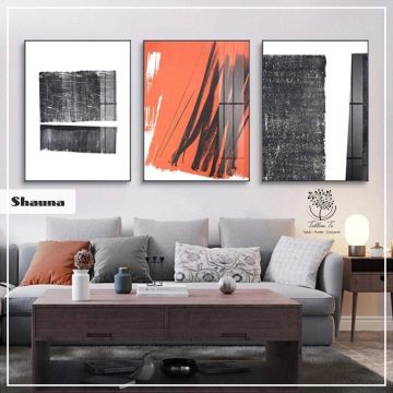 Shauna Üçlü Tablo Gold - 40x50 CM