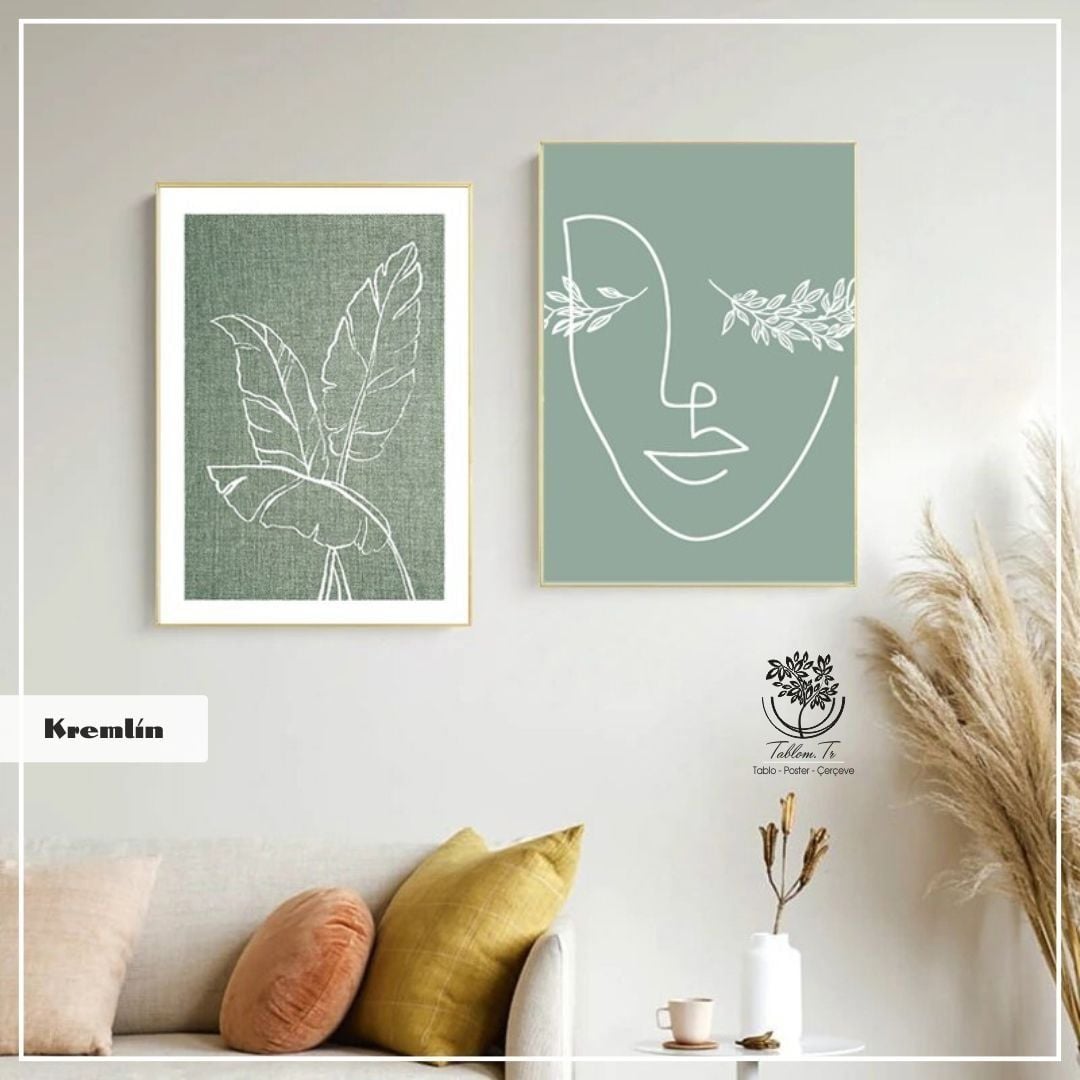 Troika İkili Tablo Beyaz - 70x100 CM